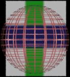 A Wireframed sphere - thinner grid lines